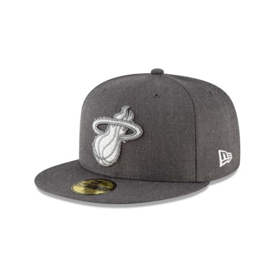 Miami Heat Gorra | New Era NBA Terrycloth 59fifty Fitted Cap Mexico - Grises